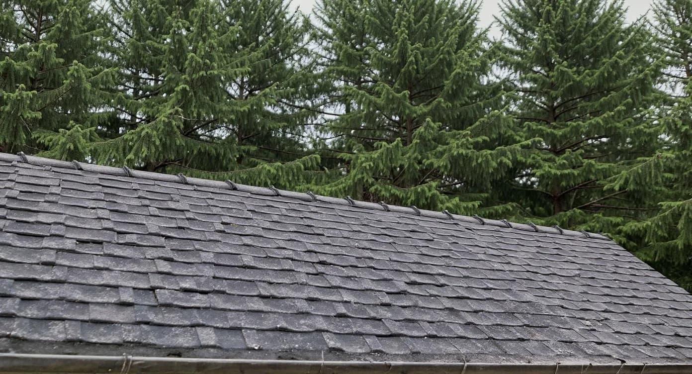 The same slope after tear-off and new architectural shingles
